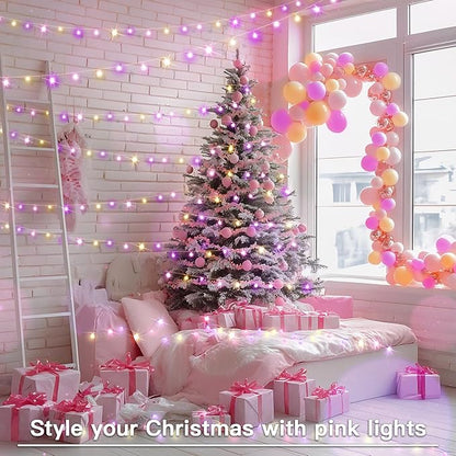 Christmas LED String Lights, Waterproof Timer Lights
