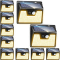 10-Pack Deck Solar Lights, Multi-Color Waterproof LED