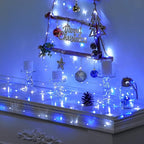 2-Pack 33ft Christmas LED String Lights, Waterproof Timer Lights