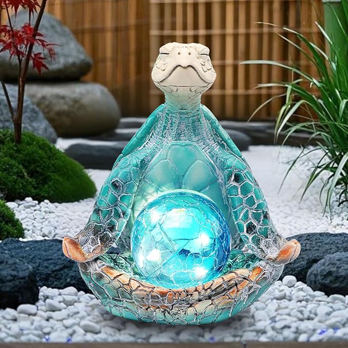 Turtle Solar Lawn Figurine Light, Waterproof