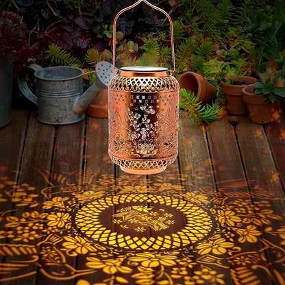 Elegant Hummingbird Solar Lanterns for Garden Birthday Gift for Women Mom Grandma Chindren Metal Outdoor Hanging Lights Waterproof Solar Powered Decor for Yard Patio Pathway