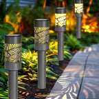 Warm White Solar Pathway Lights 12-Pack, Driveway LED