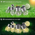 Globe Solar Lantern Set 8-Pack, Rustic Garden Lighting