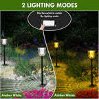 6-Pack Solar Landscape Lights for Driveway