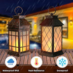 Classic Hanging Solar Lanterns for Yard, Waterproof LED