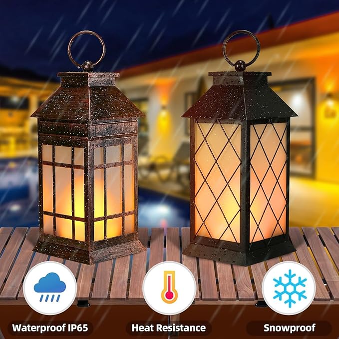 Hanging Solar Hanging Lanterns, Charming Porch Decor