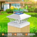 12-Pack Deck Post Cap Lights, Solar LED