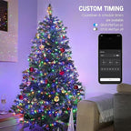 300 LED Christmas Twinkle Lights, 4ft Waterproof for Backyard