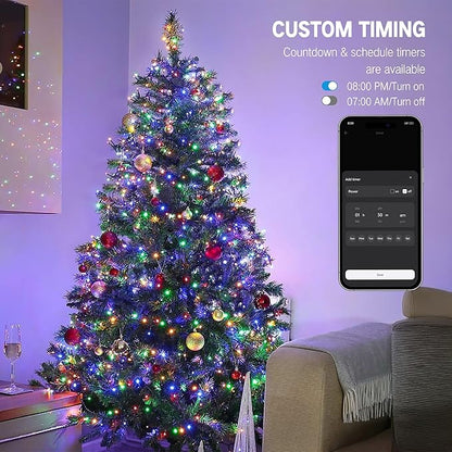 300 LED Christmas Twinkle Lights, 4ft Waterproof for Backyard