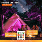 200 LED Christmas Twinkle Lights, 66ft Waterproof for Yard