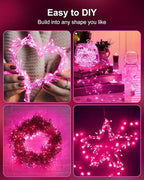 5ft Christmas LED String Lights, Waterproof Timer Lights