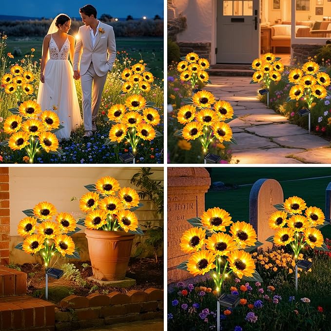 Solar Driveway Path Lights 6-Pack, Waterproof