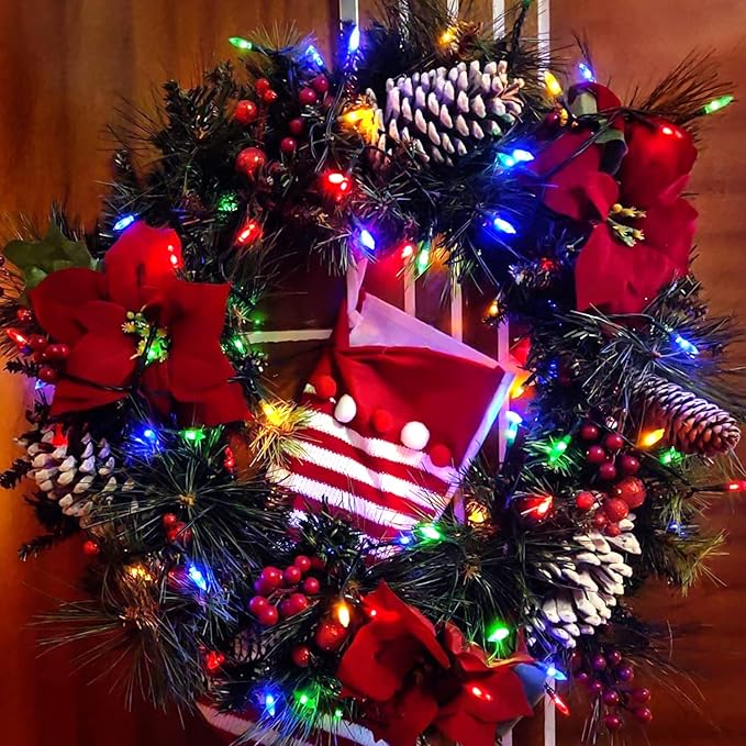 Christmas String Lights, 33ft 100 LED Waterproof Twinkle Lights