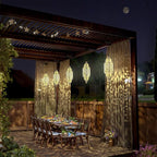 Solar Moroccan Hanging Pendant Lantern, Waterproof