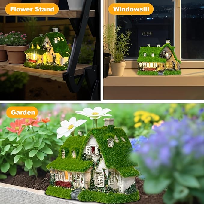 Solar Garden Statue Light, Yard Decor