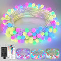 120 LED Christmas Twinkle Lights, 66ft Waterproof for Porch