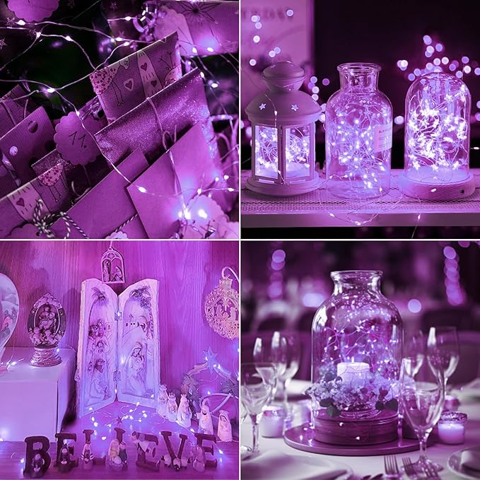 12-Pack Christmas Twinkle Lights, Waterproof for Patio