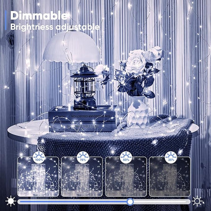 Christmas Fairy Lights 4-Pack, 4ft Battery Twinkle Lights