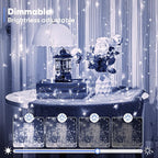 4-Pack Christmas Twinkle Lights, 6ft Waterproof for Patio