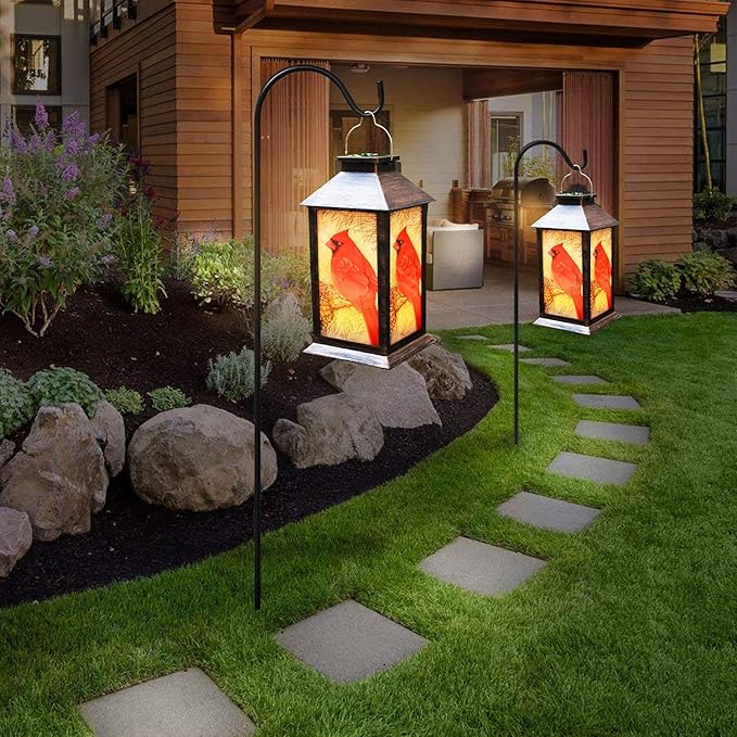 Cardinal Solar Yard Lanterns, Classic Waterproof LED