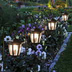 Warm White Solar Pathway Lights 6-Pack, Walkway LED