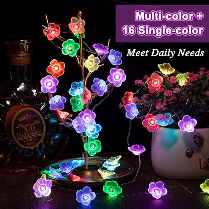 4-Pack Outdoor String Lights, 13ft Waterproof LED
