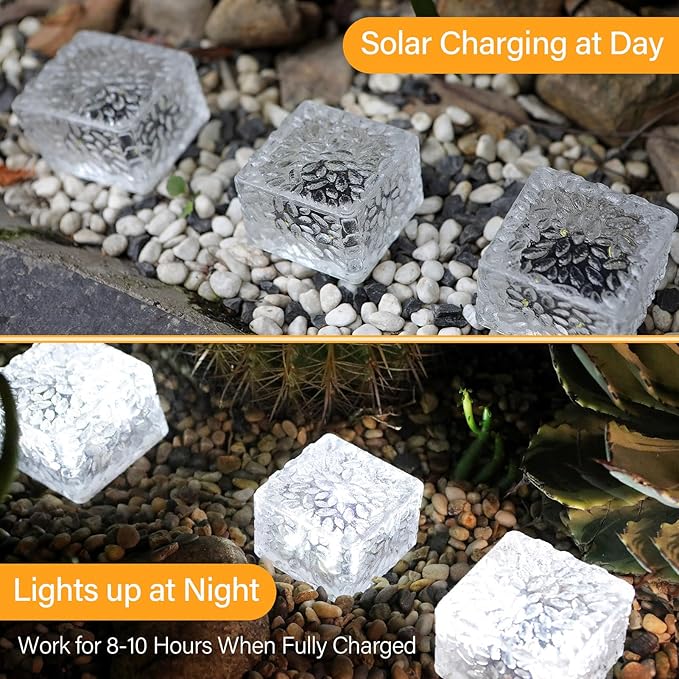 Solar Pathway Lights 6-Pack, Yard LED