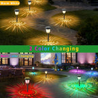 6-Pack Solar Pathway Lights, Waterproof LED Garden Lights