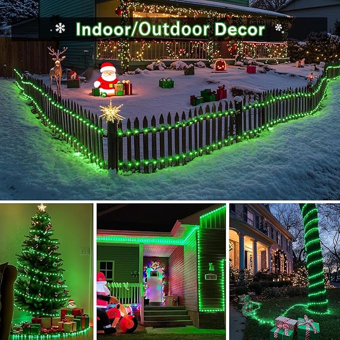 66ft LED Rope Lights, Remote Control Color-Changing