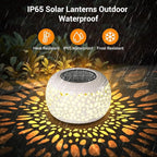 Solar Backyard Lanterns 2-Pack, Patio Hanging LED Decor