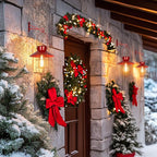 Solar Courtyard Lanterns 2-Pack, Porch Hanging LED Decor