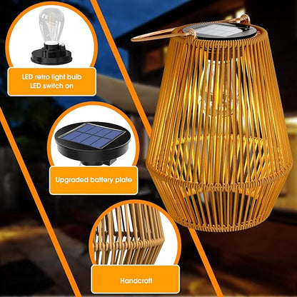 Solar Lanterns, KagoLing Solar Lanterns Outdoor Waterproof Gifts for Women Hanging Lights Outdoor Christmas Lamp Lights Decoration for Outside Garden,Yard,Patio,Porch,Trees,Lawn,Pathway Decor, 2 Pack
