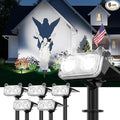 6-Pack Solar Spotlights, Waterproof Wall LED