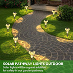 Warm White Solar Pathway Lights 16-Pack, Yard LED