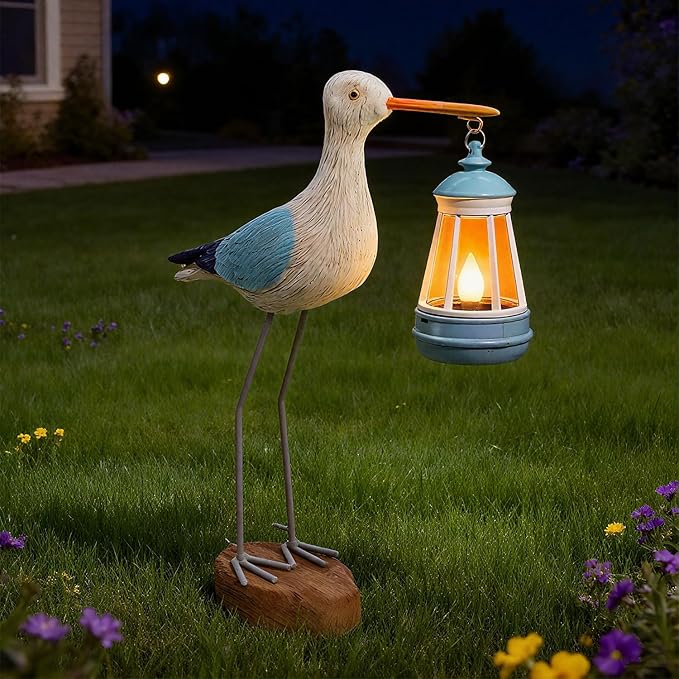 Solar Garden Statue Light, Yard Decor
