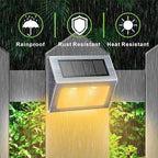 6-Pack Stair Solar Lights, Waterproof LED