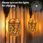 Solar Butterfly Lanterns 2-Pack, Backyard Hanging LED Decor
