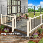 2-Pack 5ft Outdoor String Light Poles, Metal Stands