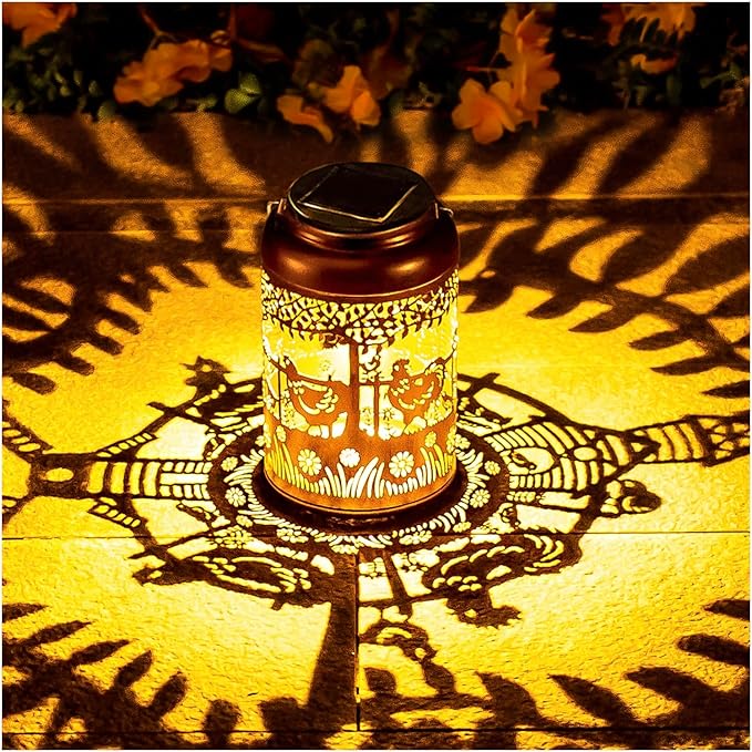 Garden Solar Lanterns, Waterproof LED Outdoor Lights