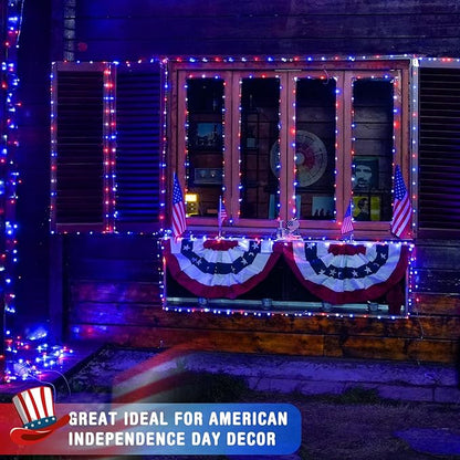 White String Lights for Yard, Waterproof LED