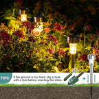16-Pack Solar Landscape Lights for Driveway