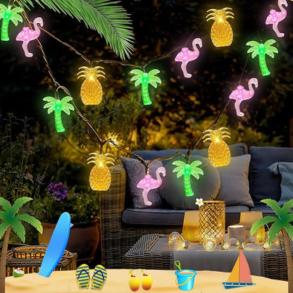 16ft LED Patio String Lights, Waterproof Outdoor
