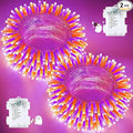 2-Pack 200 LED Halloween Twinkle Lights, 66ft Waterproof for Patio