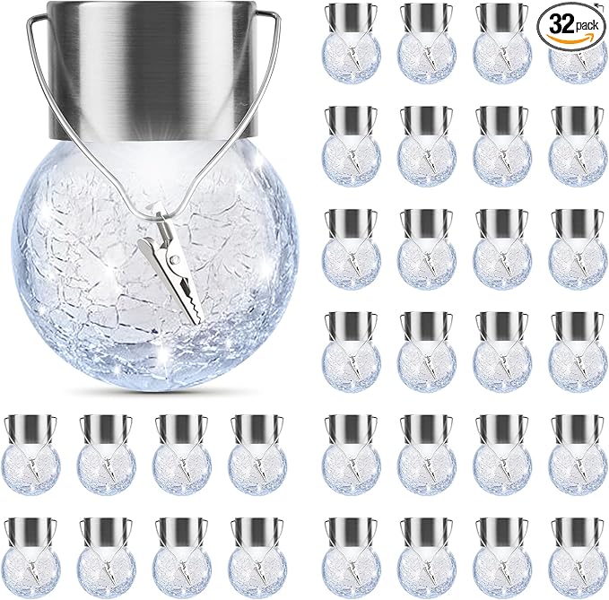 Solar Driveway Path Lights 32-Pack, Waterproof
