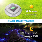 White Solar Pathway Lights 12-Pack, Driveway LED