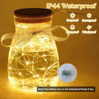 16ft Warm White String Lights for Yard, Waterproof LED