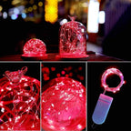 16-Pack 2ft Christmas LED String Lights, Waterproof Timer Lights