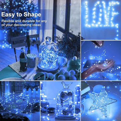 6-Pack Christmas Twinkle Lights, Waterproof for Yard