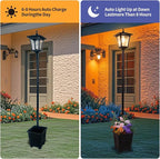 Outdoor Post Lighting Fixture, Warm White Weatherproof Post Light