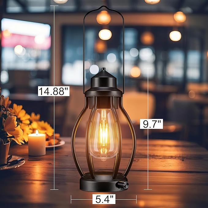 Solar Garden Lanterns 2-Pack, Outdoor Hanging LED Decor